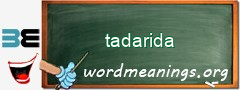 WordMeaning blackboard for tadarida